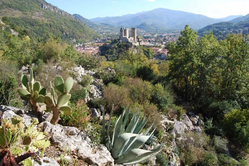 Les terrasses du Pech (Début de sentier), Foix, France, France